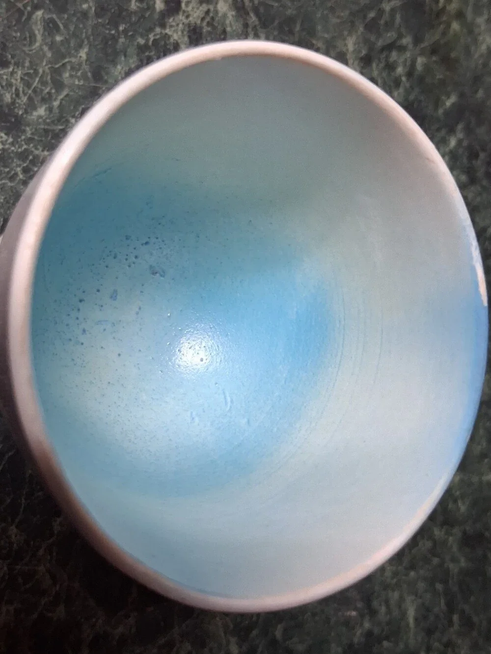 Super Cute Vintage Pottery Good Morning Baby Chic/Duck Egg Cup